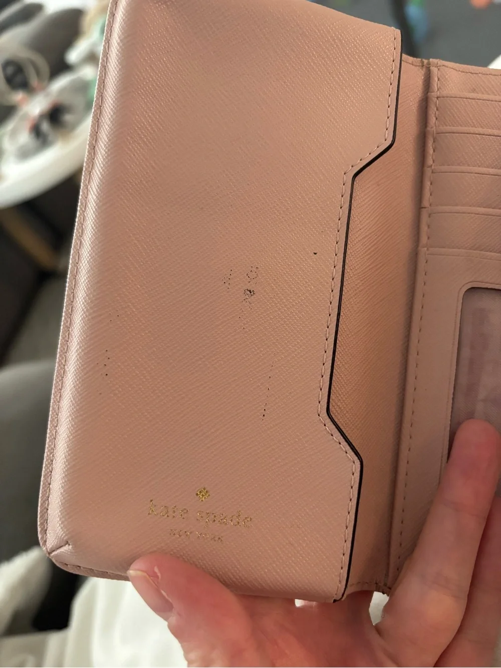 kate spade blush pink wristlet
